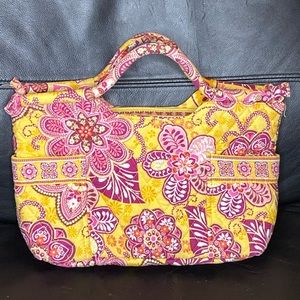 Vera Bradley purse in goldenrod and pink
